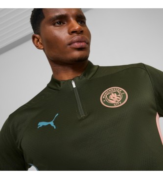 Puma Camiseta MCFC Training 1/4 Zip verde