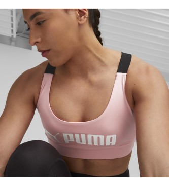 Puma Training bra Fit Mid Impact pink