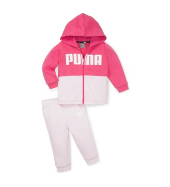 Puma Set da jogging Minicats colorblock rosa