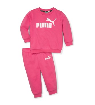 Puma Conjunto de gola redonda para beb Minicats Essentials cor-de-rosa