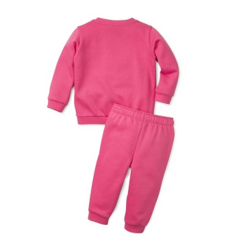 Puma Conjunto de gola redonda para beb Minicats Essentials cor-de-rosa
