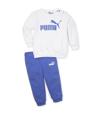 Puma Essentials Baby Set Minicats Rundhalsausschnitt wei, blau