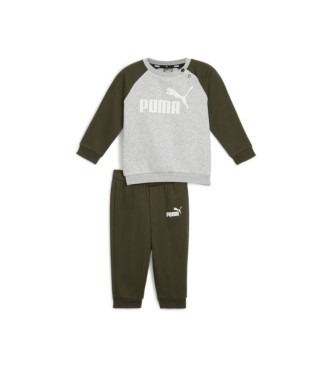 Puma Chndal Minicats ESS Raglan verde