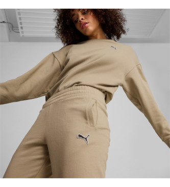 Puma Better Essentials taupe trousers