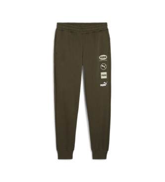 Puma Tracksuit bottoms Graphic S green