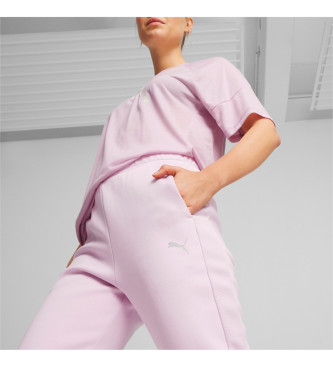 Puma Pantaloni a vita alta Evostripe rosa