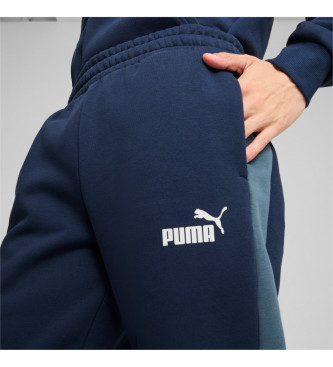 Puma Power Colorblock hlače mornarska modrina