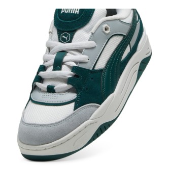 Puma Leather trainers 180 white, grey, green