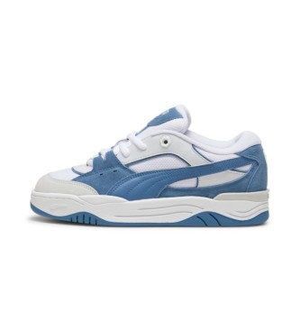 Puma Baskets en cuir 180 blanc, bleu