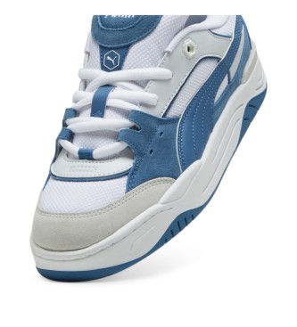 Puma Baskets en cuir 180 blanc, bleu