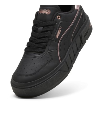 Puma Cali Court Metallic Leren Sneakers zwart