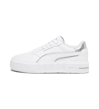 Puma Cali Court Metallic Lder Sneakers hvid