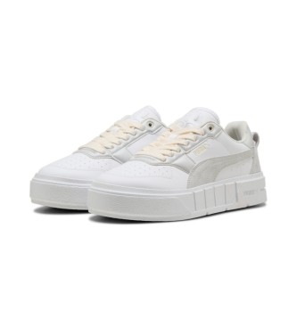 Puma Cali Court white leather trainers