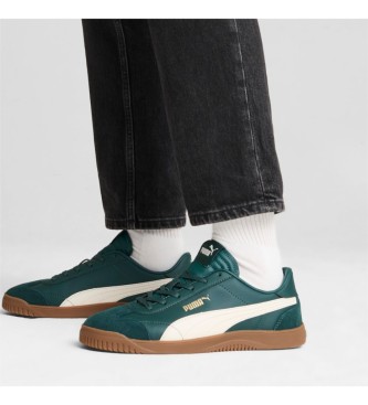 Puma Club 5v5 SD leren schoenen groen