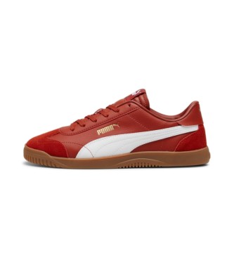Puma Zapatillas de piel Club 5v5 SD rojo