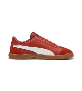 Puma Zapatillas de piel Club 5v5 SD rojo