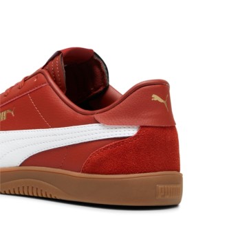 Puma Zapatillas de piel Club 5v5 SD rojo