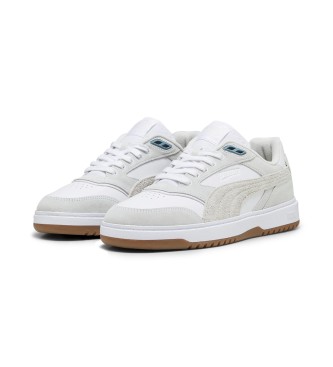 Puma Tnis de couro Doublecourt PRM cinzento