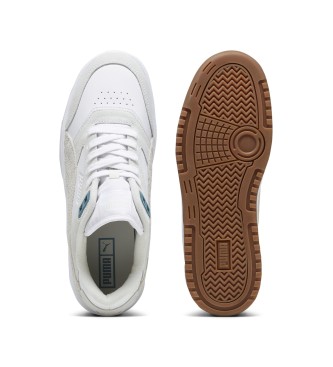 Puma Tnis de couro Doublecourt PRM cinzento