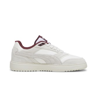 Puma Doublecourt Leren Sneakers wit