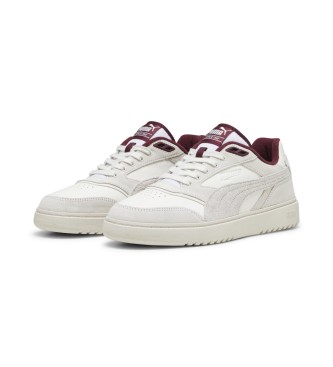 Puma Doublecourt Leren Sneakers wit