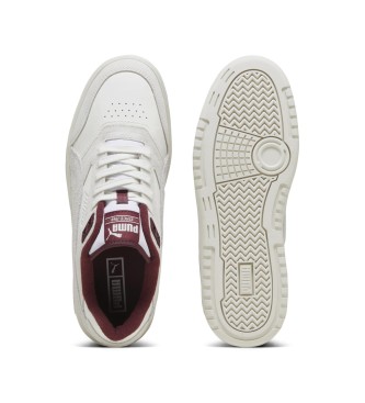 Puma Doublecourt Leren Sneakers wit