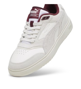 Puma Doublecourt Leren Sneakers wit