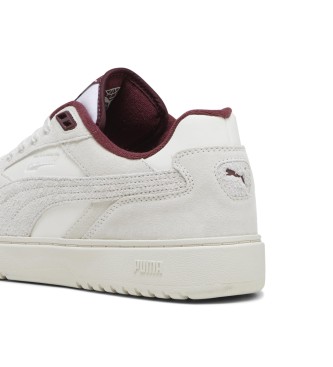 Puma Doublecourt Leren Sneakers wit