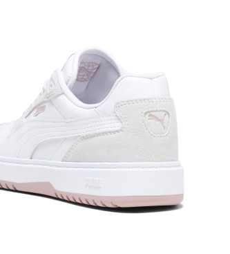 Puma Tnis de couro Doublecourt branco