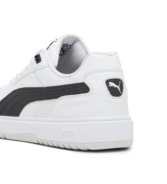Puma Doublecourt Leren Sneakers wit