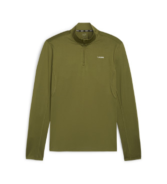 Puma T-shirt Fit Polyspan  Zip green