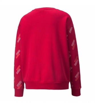 Puma Sweat-shirt POWER AOP rouge