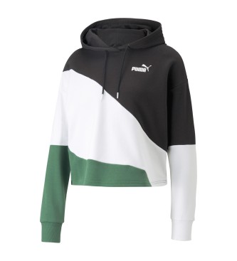 Puma Sweatshirt Power Cat noir, blanc, vert