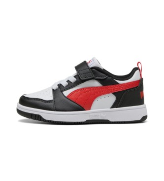 Puma Chaussures Rebound V6 Lo A blanc, noir, rouge