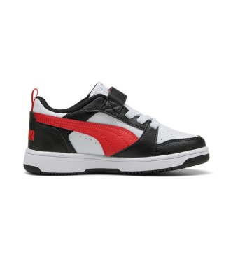 Puma Chaussures Rebound V6 Lo A blanc, noir, rouge