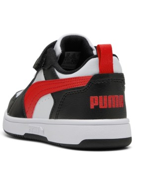 Puma Chaussures Rebound V6 Lo A blanc, noir, rouge