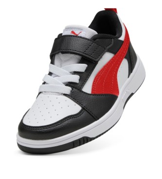 Puma Chaussures Rebound V6 Lo A blanc, noir, rouge