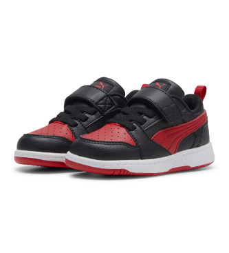 Puma Chaussures Rebound V6 noires, rouges