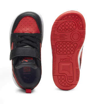 Puma Chaussures Rebound V6 noires, rouges