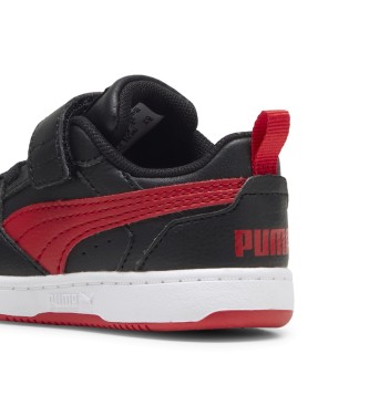 Puma Rebound V6 Schuhe schwarz, rot