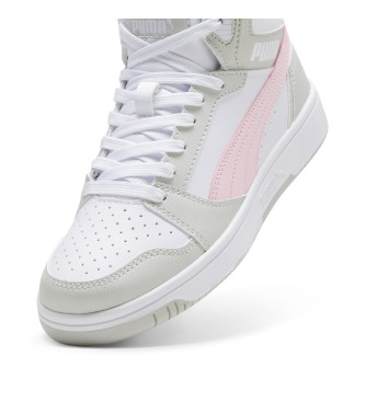 Puma Scarpe da ginnastica Rebound V6 Mid bianche e grigie