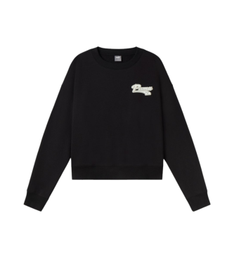 Puma Sudadera Script CrewFL negro