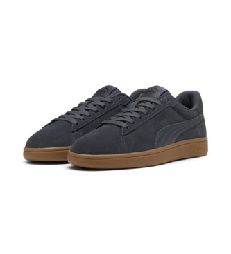 Puma Smash 3.0 dunkelgrau Leder Turnschuhe