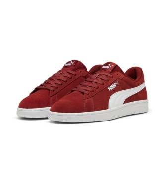 Puma Smash 3.0 kastanienbraune Lederturnschuhe