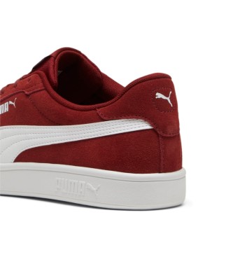 Puma Smash 3.0 kastanienbraune Lederturnschuhe