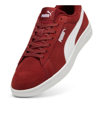 Puma Smash 3.0 kastanienbraune Lederturnschuhe