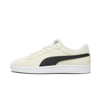 Puma Smash 3.0 Buck Lder Sneakers hvid