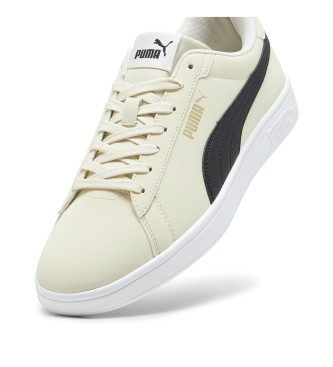 Puma Smash 3.0 Buck Leren Sneakers wit