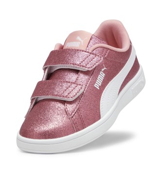 Puma Smash 3.0 Glitz roze sportschoenen