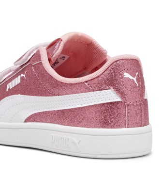 Puma Smash 3.0 Glitz roze sportschoenen